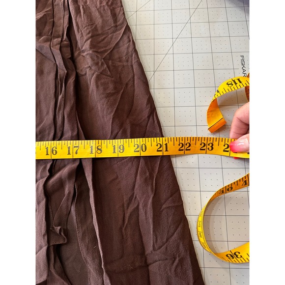 Tadashi Collection Brown Evening‎ Gown Maxi Dress Pleated Rhinestone Formal - Picture 13 of 14